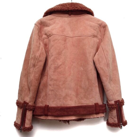 Anthropologie x Scotch & Soda Teddy Shearling Bomber Jacket - Picture 3 of 9